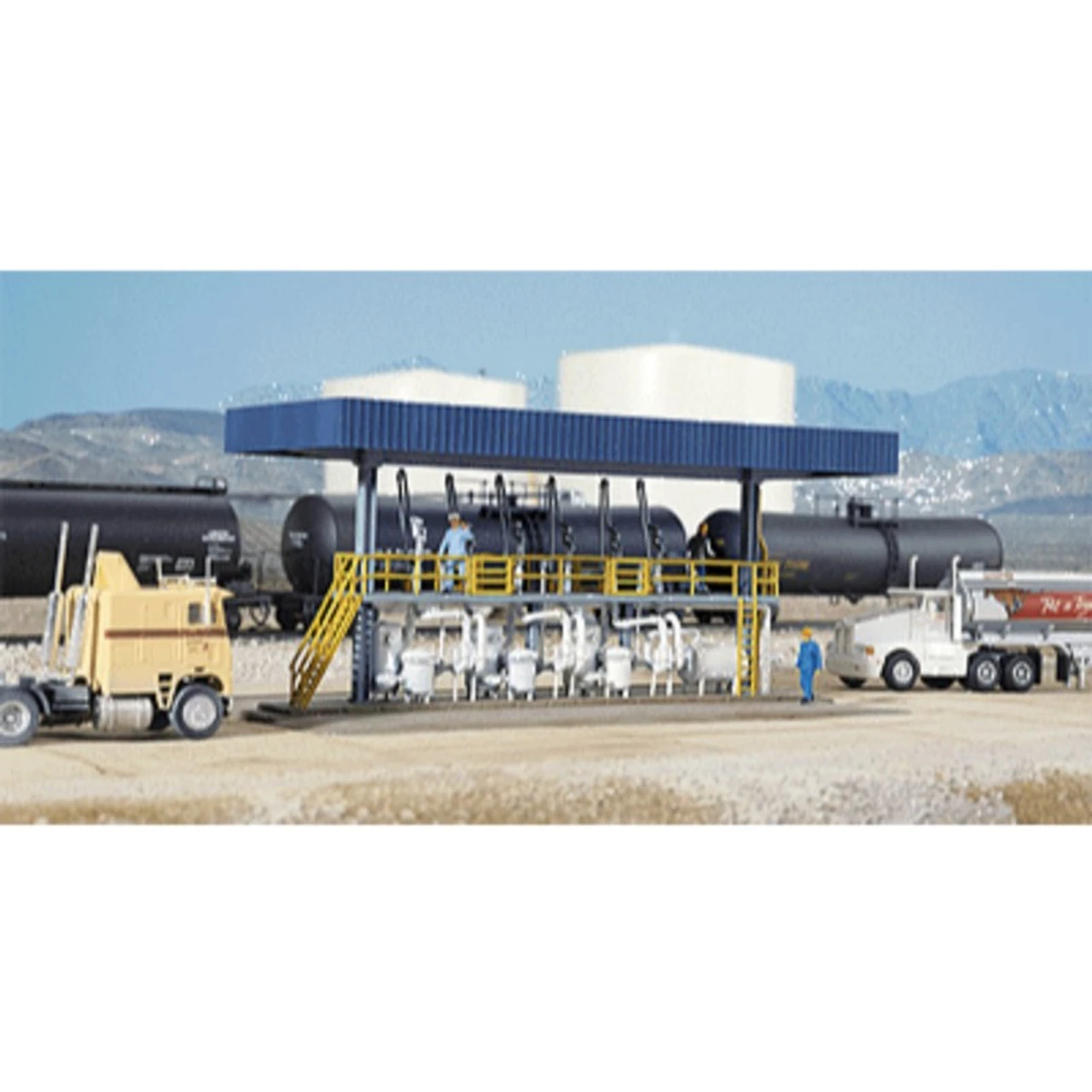 Walthers Cornerstone 933-3169 - Tanker Truck Loading Rack - HO Scale