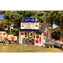 Monroe Models 2209 - Belle's Ice Cream - HO Scale Kit