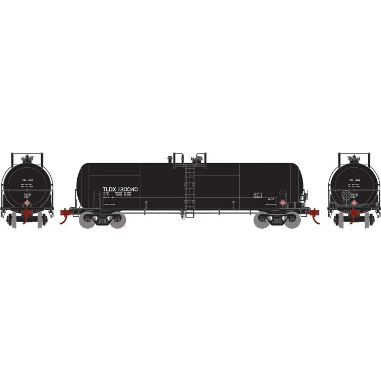 Athearn RTR 15942 - RTC 20,900 Gallon Tank GE Rail Services (TLDX) 120040 - HO Scale