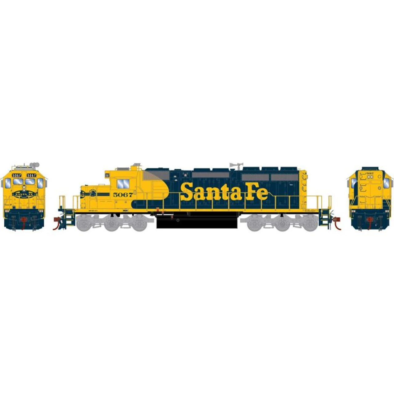 Athearn RTR 72083 - EMD SD40-2 Atchison, Topeka And Santa Fe (ATSF) 5067 - HO Scale
