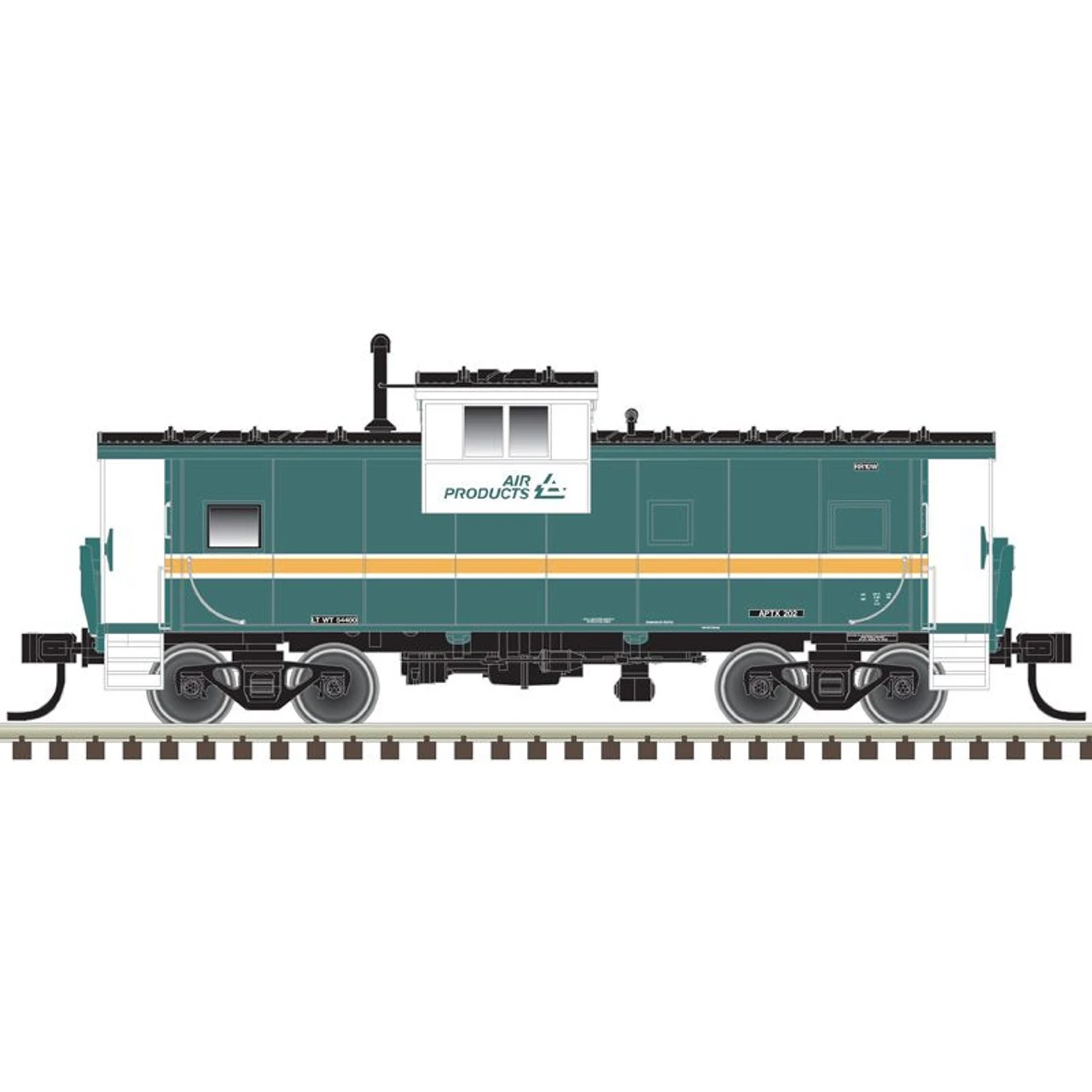 Atlas 20006225 - Extended Vision Caboose Air Products & Chemicals (APTX) 202 - HO Scale