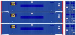 Atlas 20006666 - 53' JINDO Container (3) EMP - HO Scale