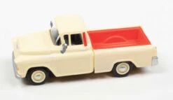 Classic Metal Works 30622 - 1955 Chevrolet Cameo Pickup Truck - Assembled (Ivory, Red) - HO Scale