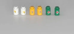 JL Innovative 807 - Milk Cans Color Decorated Qty6 - HO Scale