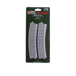 Kato 2-270 - Curve Track R19 1/4" - 22.5 Degree 4 Pieces - HO Scale