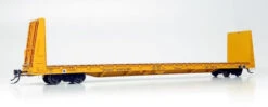 Rapido 147007A - Marine Industries 66' Bulkhead Flatcar Ontario Northland (ONT) 10535 - HO Scale