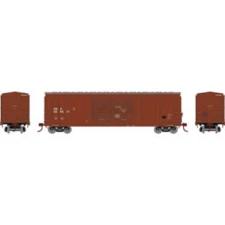 Athearn Roundhouse 97982 - 50' FMC 5283 DD Boxcar Canadian National (CNA) 555156 - HO Scale