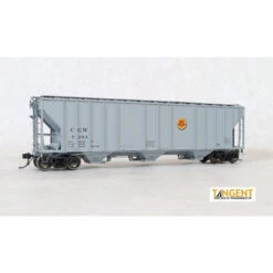 Tangent Scale Models 28012-09 - CGW "Delivery Gray 9-1966" GATC 4500 Covered Hopper Chicago Great Western (CGW) 7234 - HO Scale