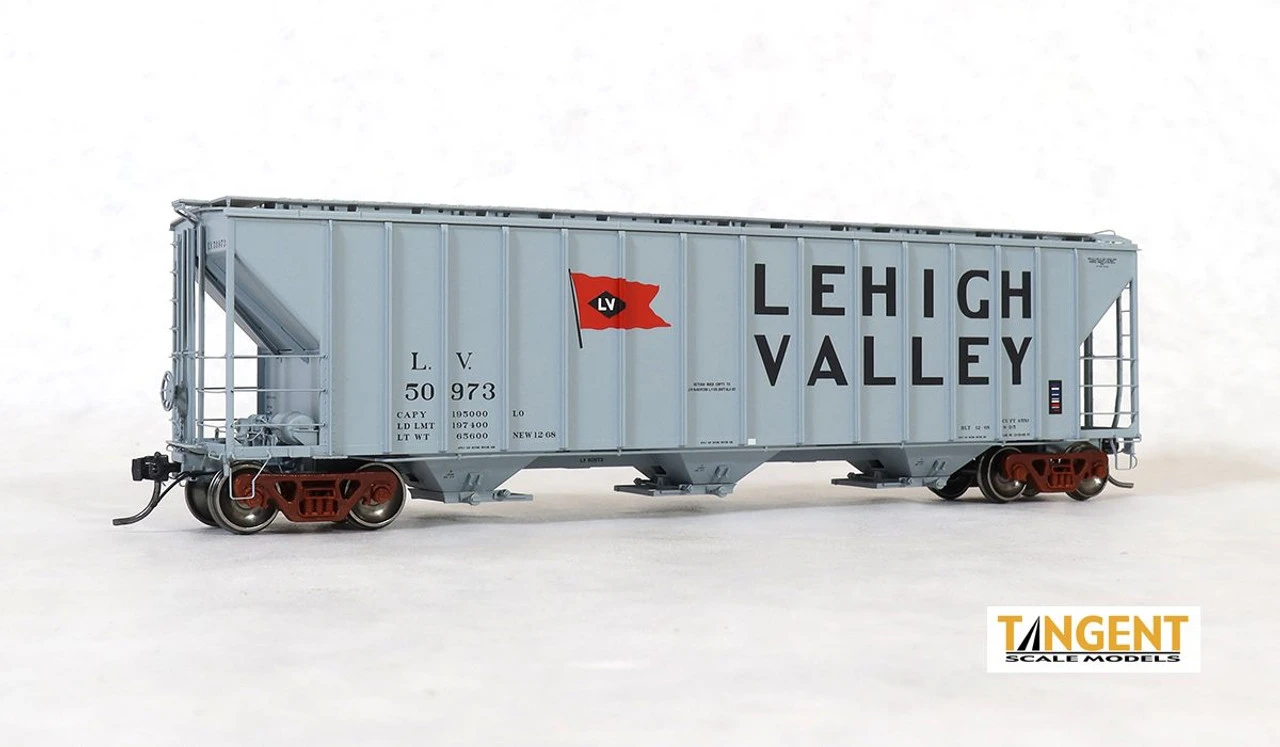 Tangent Scale Models 28061-03 - PC Sam Rea Shops 4600 Covered Hopper Lehigh Valley (LV) 50964 - HO Scale
