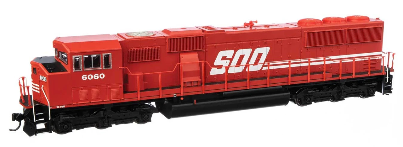 Walthers Mainline 910-20321 - EMD SD60M "TRICLOPS" W/ LokSound 5 Sound & DCC Soo Line (SOO) 6060 - HO Scale