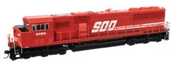 Walthers Mainline 910-20322 - EMD SD60M "TRICLOPS" W/ LokSound 5 Sound & DCC Soo Line (SOO) 6059 - HO Scale