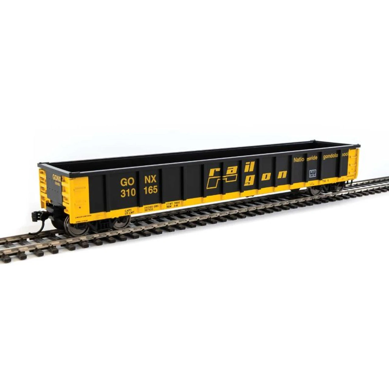 Walthers Mainline 910-6306 - 53' Gondola Railgon (GONX) 310422 - HO Scale