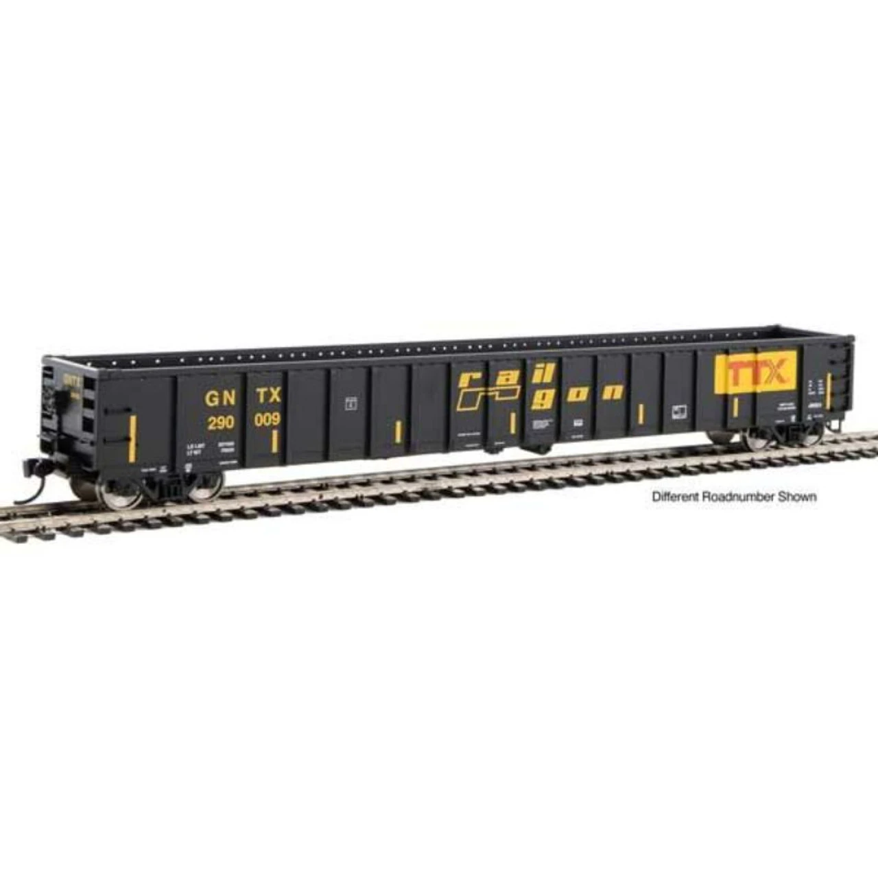 Walthers Mainline 910-6421 - 68' Railgon Gondola - Ready To Run Railgon (GNTX) 290072 - HO Scale