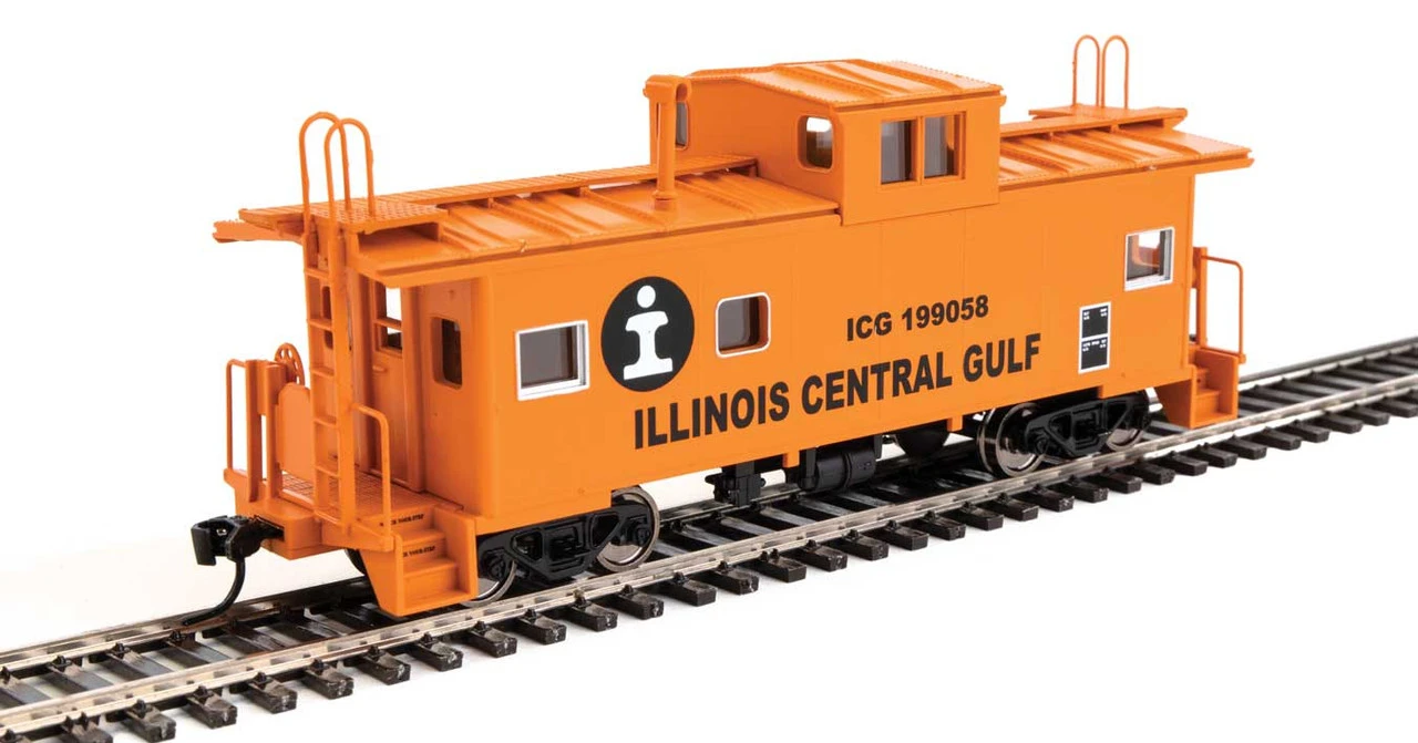 Walthers Mainline 910-8771 - International Wide-Vision Caboose Illinois Central Gulf (ICG) 199058 - HO Scale
