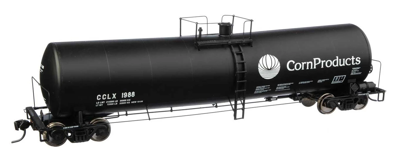 Walthers Proto 920-100255 - 23,000 Gallon Funnel-Flow Tank Car Corn Products (CCLX) 1988 - HO Scale