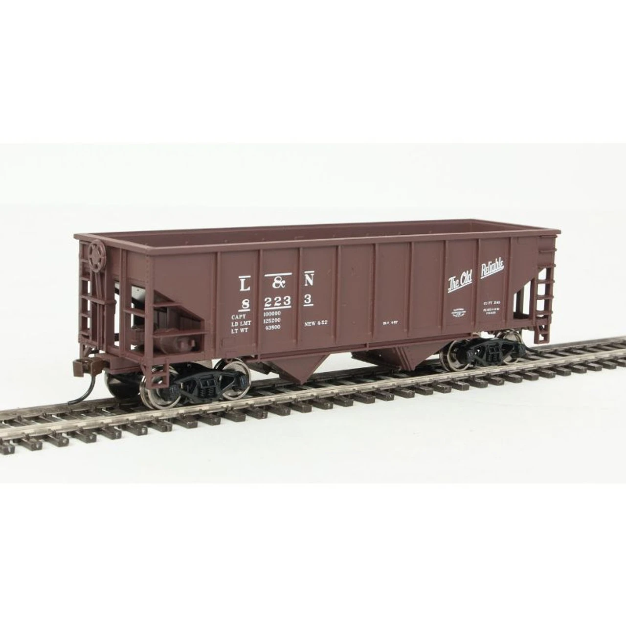 Walthers Trainline 931-1841 - Two Bay Hopper Louisville & Nashville (L&N) 82233 - HO Scale