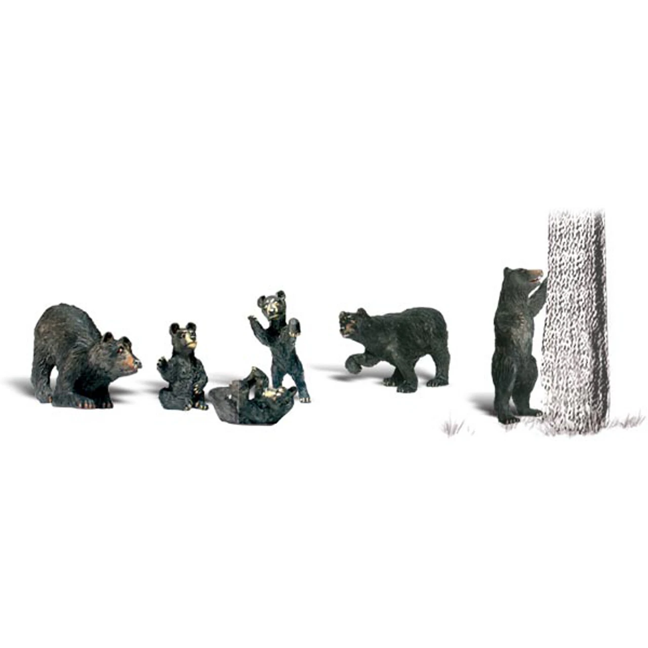 Woodland Scenics #1885 - Black Bears - HO Scale