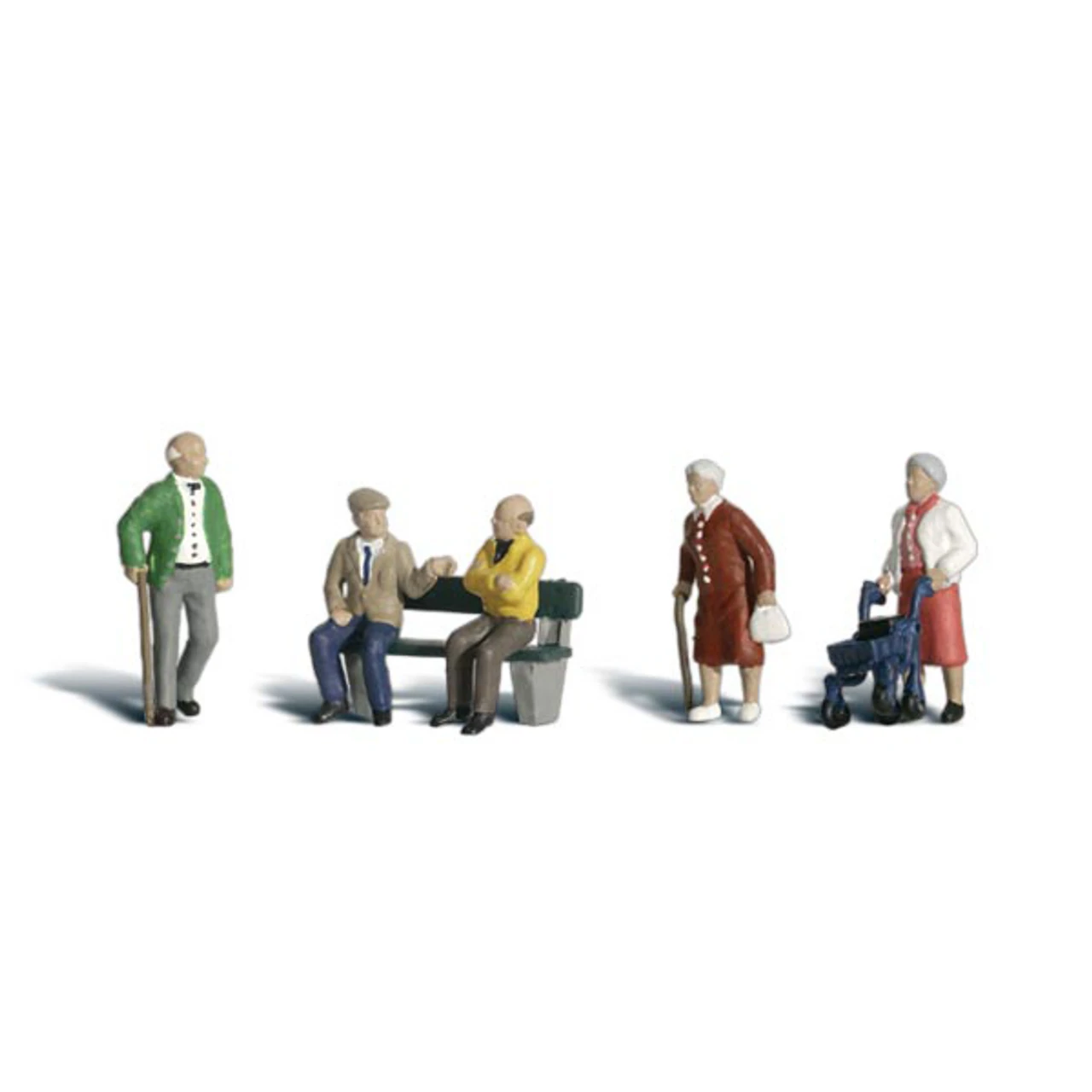 Woodland Scenics #1922 - Senior Citizens - HO Scale