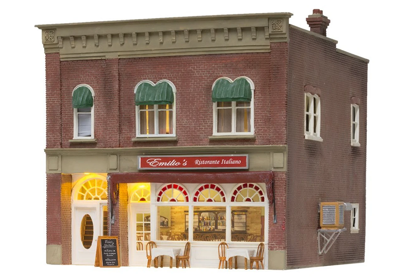 Woodland Scenics #5055 - Emilio's Italian Restaurant - HO Scale