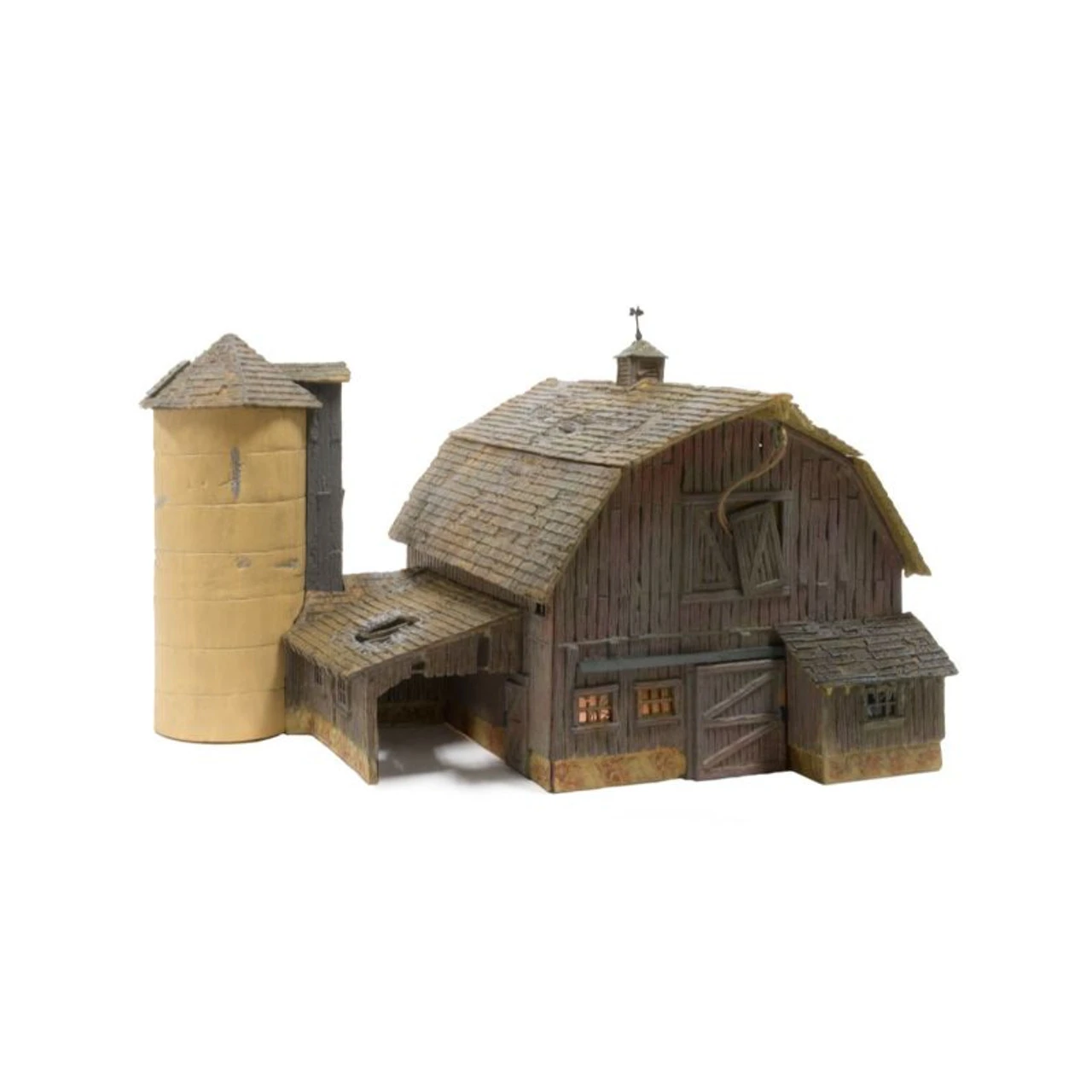 Woodland Scenics 5038 - Built & Ready Old Weathered Barn - HO Scale